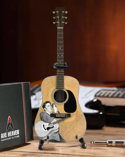 Miniatura 2 de AXE HEAVEN Licencia Elvis Presley '55 Tribute Acoustic Mini Guitarra Réplica (EP-360)
