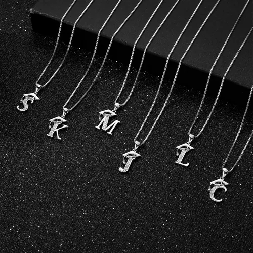 Miniatura 5 de Regalos de graduación para ella 2021 collares con inicial 26 iniciales con dije de gorra significativa collar de graduación regalos de amistad
