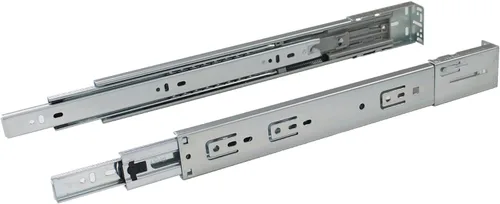 Miniatura 5 de Gobrico Rodamiento de bolas de extensión completa de cierre suave de 12 pulgadas para cajones de montaje trasero con soportes, 1 par