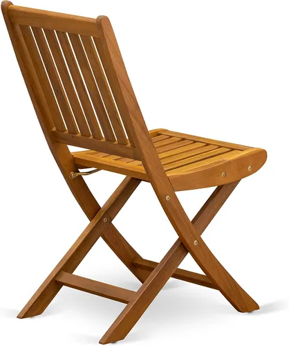 Miniatura 11 de East West Furniture DEDK9CWNA - Juego de comedor de 9 piezas para patio al aire libre, incluye una mesa rectangular de madera de acacia y 8 sillas