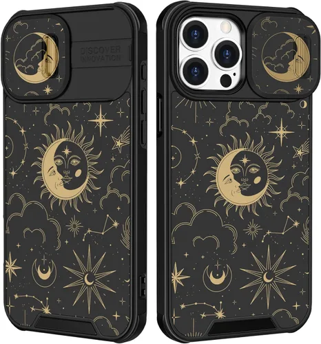 Miniatura 13 de Funermei Funda 2 en 1 para iPhone 13/iPhone 14 para mujeres, linda funda de teléfono con calavera para niñas, diseño de esqueleto gótico, divertido