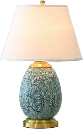 Lamp for Desk Retro Ceramic Table Lamp Crack Bedside Lamp Indoor Living Room Bedroom Desktop Decoration Reading Table Lamp Desk Lamps for Home Office