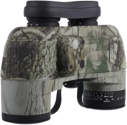 Binoculares telescópicos 10X50 Binocular Marino Resistente al Agua con brújula Telescopio Enfoque del Ocular