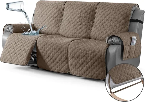 Miniatura 48 de TAOCOCO - Funda antideslizante para silla reclinable, funda para sofá, funda para silla reclinable pequeña con correas elásticas, protector