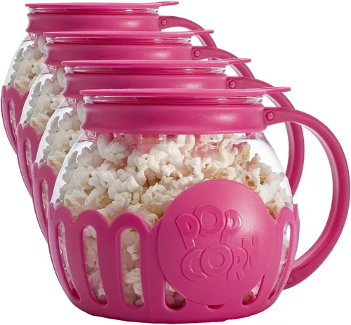 Miniatura 23 de Ecolution - Palomitero MicroPop patentado para microondas, con vidrio seguro para temperatura, tapa 3 en 1 mide granos y derrite mantequilla, hecho