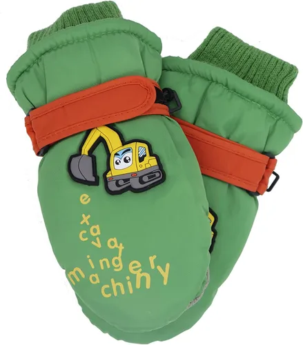 Miniatura 5 de Lindos guantes de esquí de dibujos animados para niños, guantes de nieve cálidos al viento con forro polar antideslizante, guantes deportivos