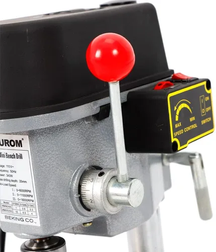 Miniatura 5 de Prensa de taladro eléctrico de 110 V 340 W, mini perforadora, taladro compacto de banco para perforar tablero de madera y plástico y tablero