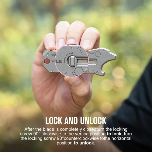 Miniatura 3 de OKNIFE Otacle EDC - Cuchillo utilitario retráctil, cuchillo para abrir cajas, herramienta multifuncional con cortador de cinturón, abridor