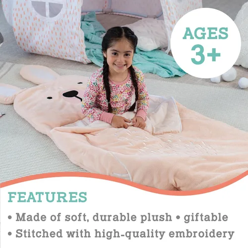 Miniatura 4 de MindWare Oh So Fun! Saco de dormir de conejito – Saco de dormir infantil para niños a partir de 3 años