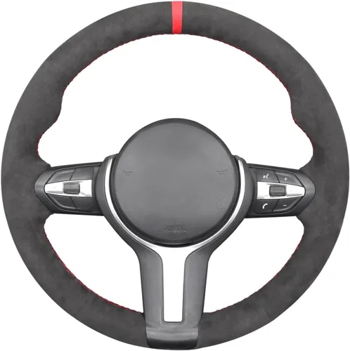 Miniatura 20 de MEWANT - Funda para volante de automóvil cosida a mano de Athsuede para BMW F87 M2 F80 M3 F82 M4 M5 F12 F13 M6 F85 X2 X5 M F86 X6 M F33 F30 M