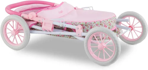 Miniatura 7 de Corolle Cochecito de muñeca de bebé para niñas, cochecito de bebé plegable de juguete para muñecas con diseño de carro, cochecito rosa