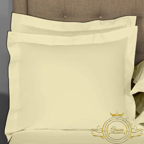 Miniatura 49 de Crown Collection Juego de 2 fundas de almohada estándar de 20 x 26 pulgadas, hipoalergénicas de 600 hilos, 100% algodón egipcio, fundas de almohada
