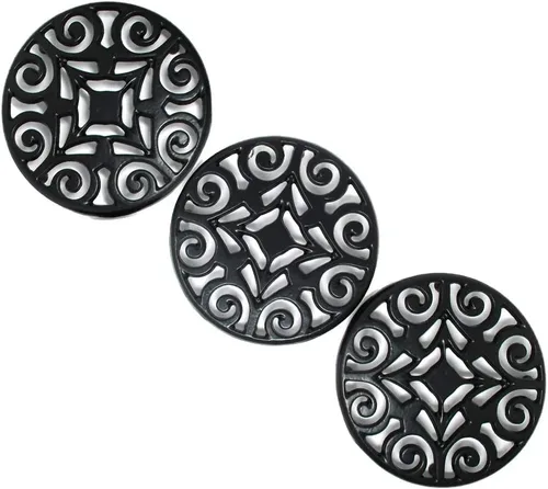 Miniatura 3 de Trademark Innovations Salvamanteles, 7.5", negro