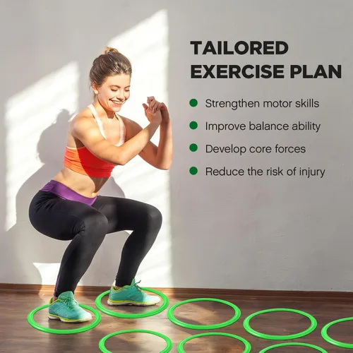 Miniatura 6 de Deekin Anillos de agilidad, anillos de entrenamiento de velocidad y agilidad, aros de salto de círculo de velocidad para entrenamiento