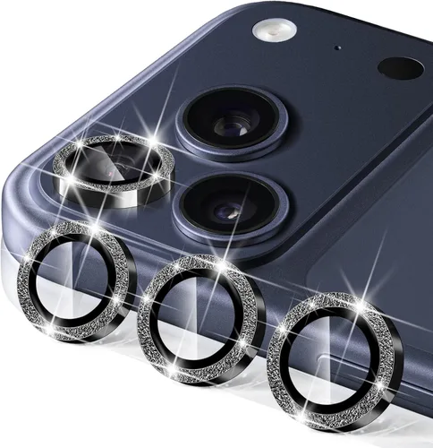Miniatura 27 de Compatible con iPhone 13 Pro para iPhone 13 Pro Max, protector de lente de cámara antiarañazos, vidrio templado 9H, protector de cámara de metal a