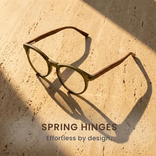 Miniatura 7 de 2SeeLife Gafas de lectura grandes y redondas TR-90 para hombres y mujeres – Ajuste mediano-grande, duraderas, bisagras de resorte, lectores de luz