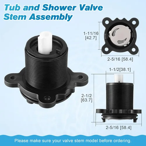 Miniatura 3 de Dreyoo Cartucho de equilibrio de presión de 4 piezas y conjunto de vástago de válvula, compatible con 971-2500 y 974-2910, compatible con válvula