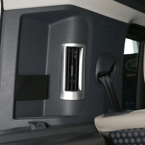 Miniatura 2 de Ventilación de salida de aire acondicionado de pilar C interior de coche de plástico ABS para Land Rover Defender 2020 (plata)