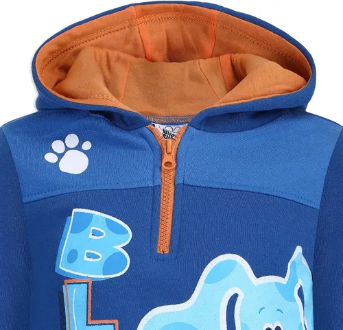Miniatura 2 de Nickelodeon Blues Clues Boys Half Zip Up Pullover Hoodie for Infant and Toddler - BlueOrange