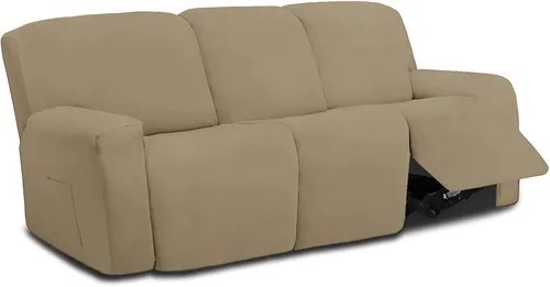 Miniatura 44 de Easy-Going - Funda elástica de microfibra para sofá reclinable seccional, suave vellón ajustable a tu sofá de 2 cuerpos, lavable, protege tus