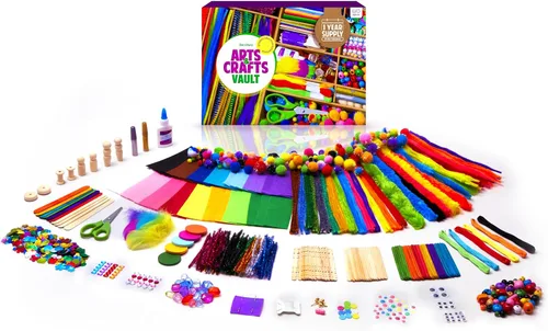 Miniatura 2 de Dan&Darci Bóveda de Artes y Manualidades - Kit de Suministros de Manualidades en una Caja - Regalo de Navidad para Niños de 4, 5, 6, 7, 8, 9, 10, 11