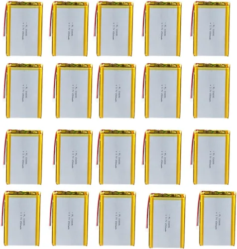 Miniatura 9 de Batería recargable Lipo de iones de polímero de litio de 3.7V 10X 6500mAh 106090 con conector PH 0.079 in