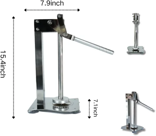 Miniatura 5 de Exprimidor manual de limón y frutas de acero inoxidable resistente, prensador de cítricos rápido y eficiente para uso en cocina