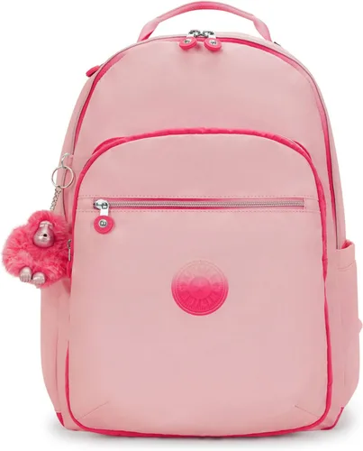 Miniatura 65 de Kipling Seoul - Mochila grande metálica para portátil de 15 pulgadas, Agua (Aqua Flowers)