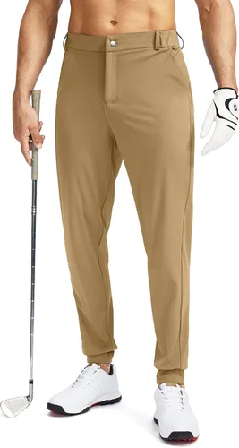 Soothfeel Pantalones deportivos de golf para hombre con 5 bolsillos, ajustados, elásticos, para correr, viajes, trabajo, para hombre
