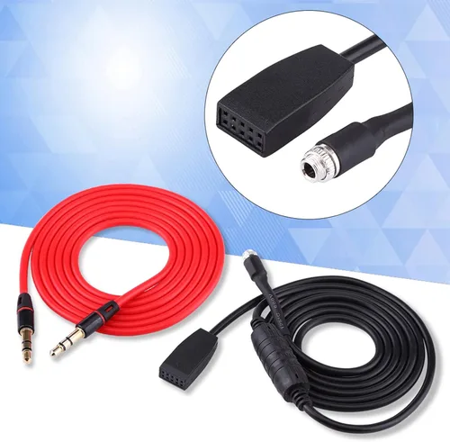 Miniatura 5 de Cable auxiliar para coche, reproducción de música Plug and Play, adaptador auxiliar de 0.138 in para E53 E39 X5 E46 1998-2006 conductores viajeros