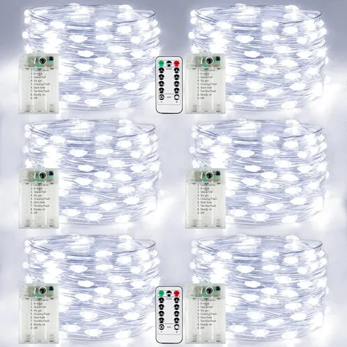 Miniatura 20 de 30LED Acorn Fairy Lights Battery Operated Fall String Lights Indoor Decor Remote Control, 8 Lighting Modes, IP44 Waterproof, Timer & Dimmable