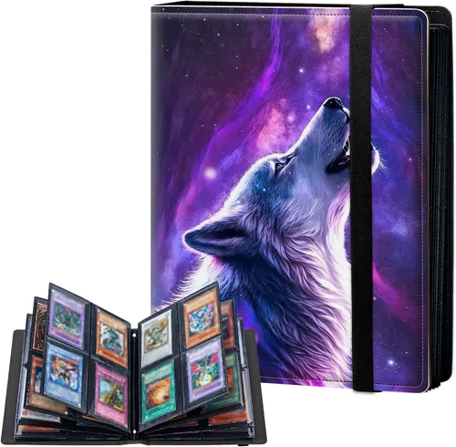 Miniatura 14 de Carpeta de tarjetas de 4 bolsillos con capacidad para 160 tarjetas, carpeta de álbum de coleccionista de libros de tarjetas para Yugioh, MTG, TCG