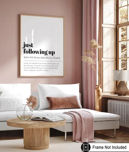 Miniatura 6 de Póster de Arte de Diccionario de Poster Master - Definición de "Just Following Up" Impreso - Arte Tipográfico - Regalo para Hombres, Mujeres