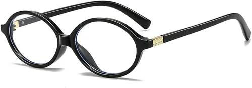 Gafas de bloqueo de luz azul ovaladas retro para mujeres y hombres, vintage de los 90, para caras pequeñas, computadora, juegos, televisión,