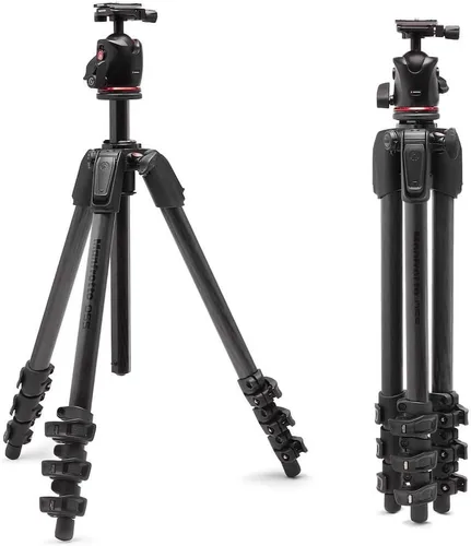 Miniatura 8 de Manfrotto 055 Trípode de aluminio de 3 secciones con columna horizontal (MT055XPRO3), negro