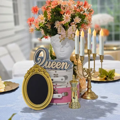 Miniatura 2 de Lezonic - Velas cónicas sin llama operadas por batería, 24 piezas de velas LED blancas para ventanas de Navidad, velas cónicas cortas de 15 cm