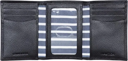 Miniatura 84 de Nautica Men's Trifold Wallet RFID Blocking Protection ID Window Card Slots Genuine Leather Durable