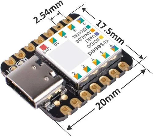 Miniatura 5 de Seeed Studio XIAO SAMD21 - Microcontrolador compatible con Arduino más pequeño con interfaces ricas, 1 unidad