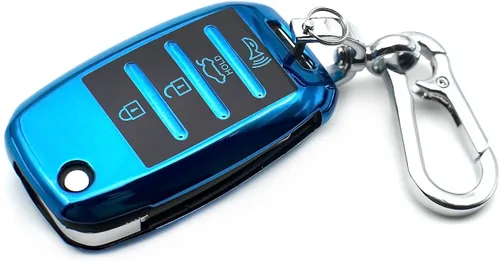 Funda para llavero de TPU Compatible con Kia Forte Koup Rio Soul EV Optima Sedona Sorento Sportage Forte5 Rondo Spectra NIRO Hyundai Elantra Genesis
