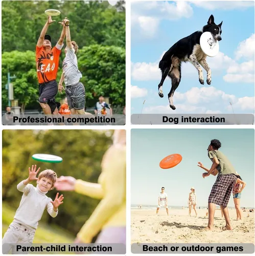 Miniatura 2 de Disco volador deportivo – Discos voladores de competición para playa, patio trasero, césped, parque, camping y más – Ideal para todas las edades al