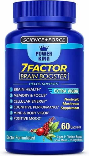 Suplementos cerebrales para la memoria y la concentración - Salud cerebral nootrópica - Rendimiento cognitivo, claridad, energía, vigor mental,