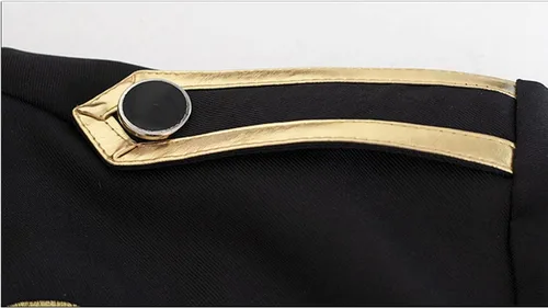 Miniatura 4 de Disfraz de uniforme de corte con chaqueta bordada de oro de príncipe palacio para hombre