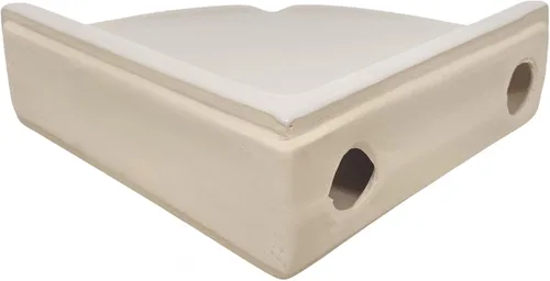 Miniatura 6 de Tenedos Accesorio de baño de cerámica esmaltada con almendra de hueso (ducha de esquina de gran tamaño)-no apto para instalación en superficie
