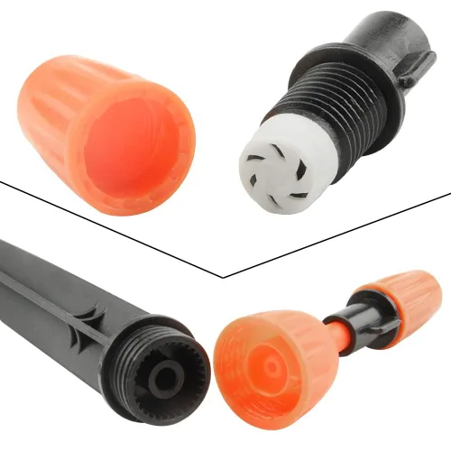 Miniatura 2 de 50 unidades (25 pares) goteros de nebulización ajustables de 360 grados, conector atomizador, rociador, rociado, goteo, boquilla emisora integral