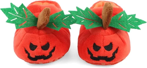 Miniatura 2 de ESTAMICO Baby Boots Infant BoysGirls Halloween Pumpkin Santa Bootie Newborn Soft Soles Infant Crib Shoes