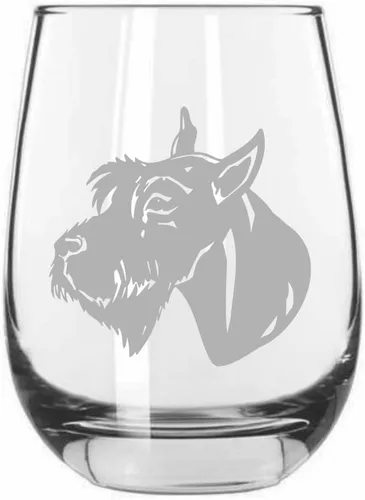Miniatura 419 de Sakhalin Husky Dog - Copa de vino grabada personalizada de 15.25 onzas sin tallo