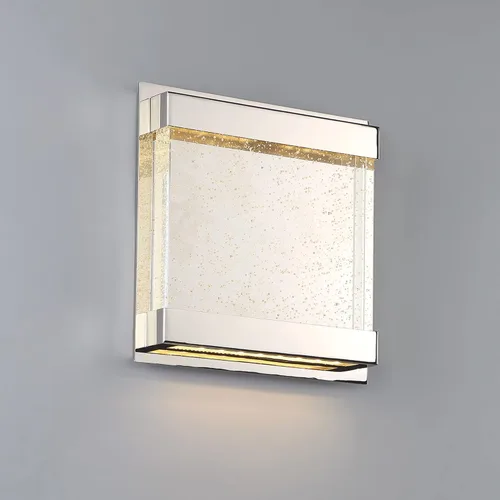 Miniatura 3 de WAC Lighting dweLED, aplique de pared LED cuadrado mítico 3000K en níquel pulido