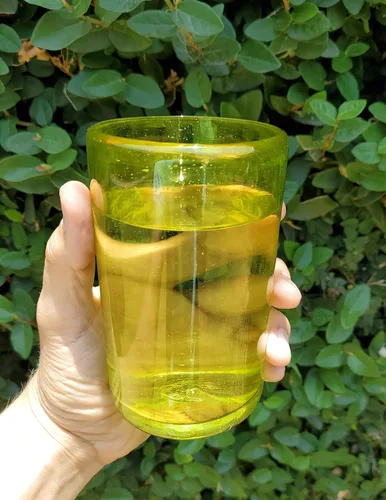 Miniatura 6 de Vasos cortos de ámbar sólido de 9 onzas (juego de 6), vidrio reciclado, sin plomo, sin toxinas (vaso de 9 onzas)