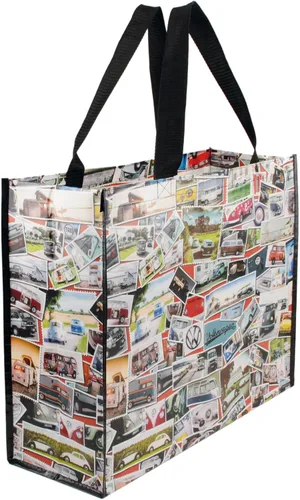 Miniatura 8 de BRISA VW Collection - Bolsa de compras de poliéster reutilizable Volkswagen con motivo de autocaravana T1