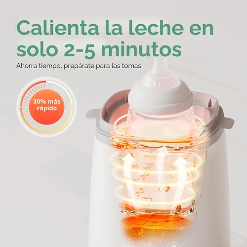 Miniatura 2 de Momcozy Calentador de Biberones, Calentadores de Biberones Rápidos para Todos los Biberones con Temporizador, Control Preciso de Temperatura